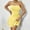 Yellow, variant on Women's 2025 Summer Strapless Tube Dress Sexy Off Shoulder Ruffle Tiered Flowy Mini Dresses Short Bandeau Dress