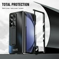 thumbnail image 2 of for Samsung Galaxy Z Fold 5 Slim Case with Screen Protector, All-Inclusive Slim PC Back Case Kickstand Camera Lens Protector Phone Case for Z Fold 5 2023 Black, 2 of 7