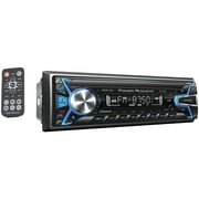 Power Acoustik Single-Din Receiver with Bluetooth and Detachable Faceplate