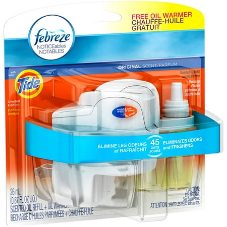 Febreze scented oil warmer febreze air freshener, noticeables air freshener, dual scented oil warmer (1 count)(pack of 3) $ $ febreze noticeables dual scented oil warmer, ounce, 2 count. Sold by GrowKart. $ Febreze NOTICEables Scented Oil Refill, Dual, Linen & Sky 2 - .
