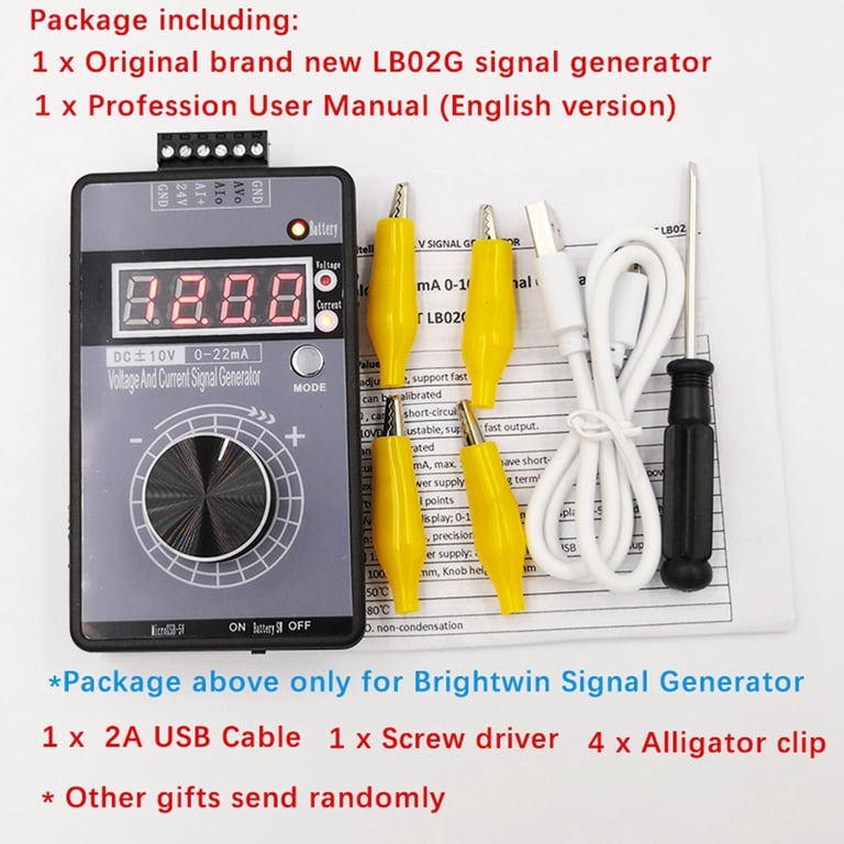 4-20MA Current Voltage Signal Generator, Analog Simulator for PLC