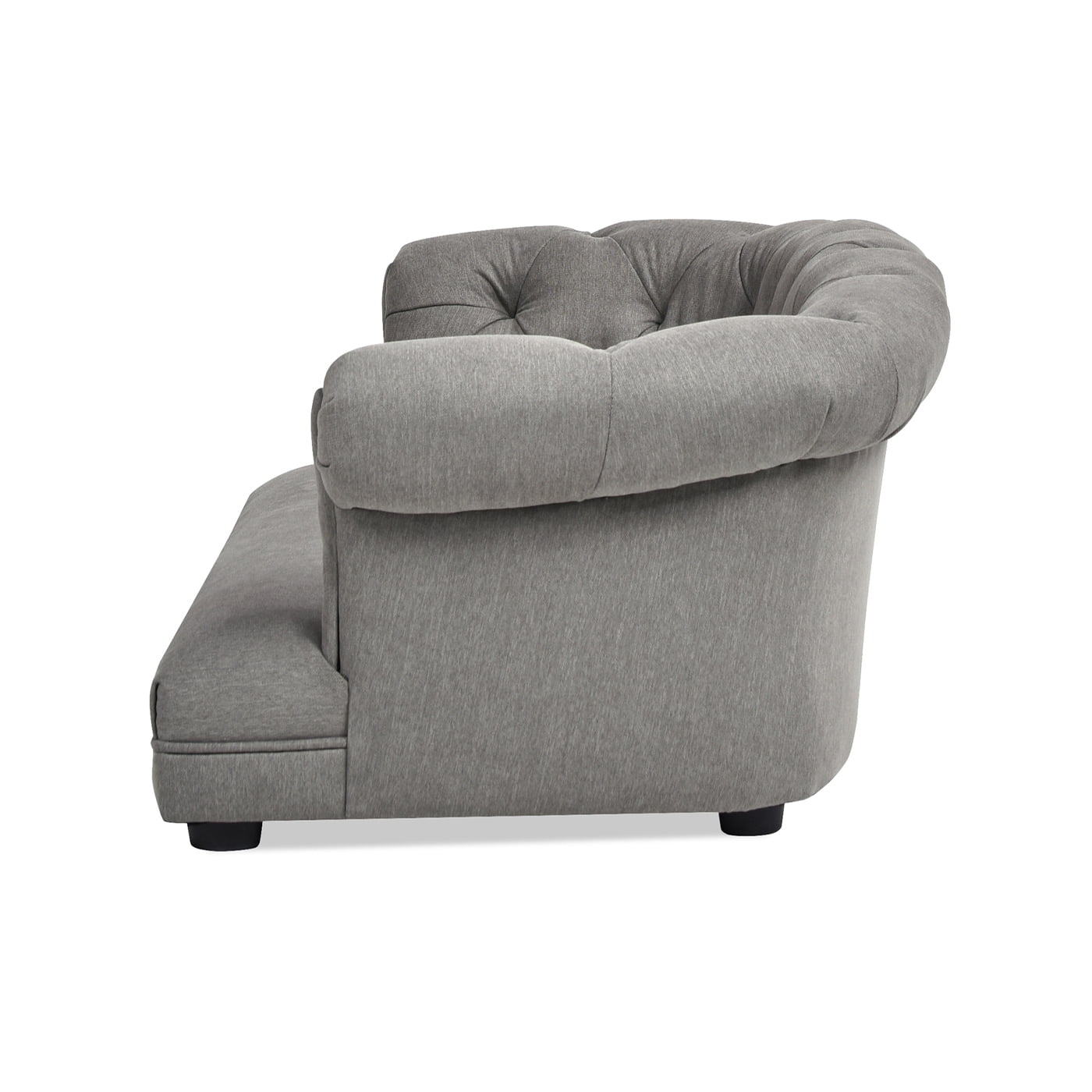 36.5" Chesterfield Dog Sofa Bed, Medium, Uptown Gray Stain Resistant