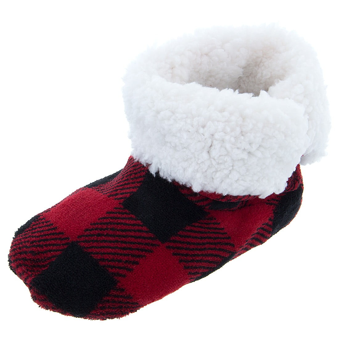 red bootie slippers