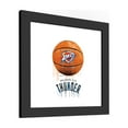 thumbnail image 2 of Gallery Pops NBA Oklahoma City Thunder - Drip Basketball Wall Art, Black Framed Version, 12" x 12", 2 of 5