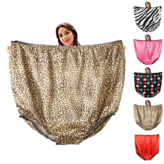 GPOECD Novelty Women’s Panties Joke Underwear Comfortable Big Momma Undies Oversized Soft Fabric Novelty Wear for Women Brown,One Size