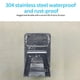 thumbnail image 2 of Soporte De Cepillo De Dientes De Acero Inoxidable Organizador De Almacenamiento De Pasta De Dientes Que Ahorra Espacio Fuerte Capacidad De Carga Soporte De Cepillo De Dientes Eléctrico Speravity HA027918-01, 2 of 7