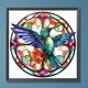 thumbnail image 3 of Diamond Painting 5D DIY Taladro Redondo Completo Vidrieras Colibrí (VIP990), 3 of 9