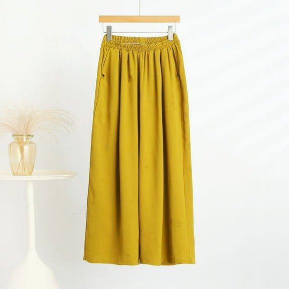 asjyhkr Plus Size Pajama Pants Women Quick Drying Stretch Wide Leg Elastic Waist Sleepshirts Loose Casual Homewear Sleepwear Pants with Pockets,3XL-5XL