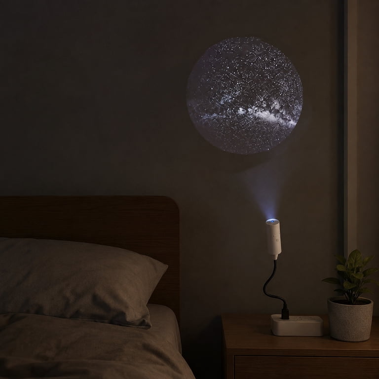 USB Galaxy Projector Night Light, 360°Rotation Night Light Star
