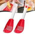 thumbnail image 1 of Versatile Silicone Slotted Kitchen Spoon and Strainer Utensil Set for Home Cooking, 1 of 6