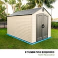 thumbnail image 6 of Lifetime Lockable  DIY Polyethylene Storage Shed, 90 Sq. ft., 8' x 12.5', Tan & Gray (60395), 6 of 14
