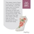 thumbnail image 7 of MeMoi Love and Lace Low-Cut Floral Socks - Womens - Female, One Size, Marshmallow, 7 of 7