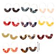 thumbnail image 4 of Minnieouse Acrylic Chandelier Earrings C Shape Geometric Banquet Jewelry Drop Decoration Party Ear Earring Wedding Exaggerated Type2 NO2, 4 of 6
