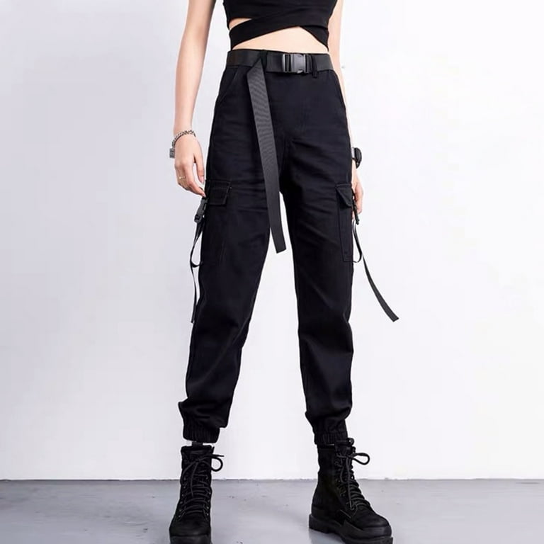 MITCOWBOYS Cargo Pants, Women Fashion Hight Waist Loose