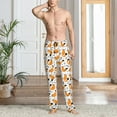 thumbnail image 5 of Mens Pajama Pants - Soft Sleep & Lounge Pants for Men, Cartoon Fox Print Cuteness Casual PJ Bottoms Pants with Pockets, 5 of 5