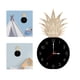 thumbnail image 5 of Reloj de pared con fruta de piña, bonito y silencioso acrílico, decoración colgante de pared para sala de estar, habitación de niños, decoración del Negro Macarena Reloj de pared, 5 of 8