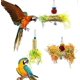 thumbnail image 4 of 5Pcs Bird Parrot Shredding Toys Chewing Foraging Hanging Cage Paper Strings Wire Drawing Ball Toys Relieve Boredom, 4 of 5