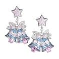 thumbnail image 4 of Pendientes de campana navideña para graduación de club, regalos de San Valentín para mujeres Plata, 4 of 9
