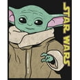 thumbnail image 2 of Girl's Star Wars: The Mandalorian Grogu Portrait  Graphic Tee Black Large, 2 of 4