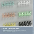 thumbnail image 2 of CIMAXIC DIY Notebook Binder Rings, Assorted Colors, Flexible and Smooth, for School Supplies, 60Pcs, 2 of 6