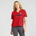 thumbnail image 4 of Women's Fanatics Red St. Louis Cardinals Fan Fave Stadium Slub Boxy T-Shirt, 4 of 5