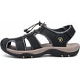 thumbnail image 5 of Rumpra Men's Sandals, Closed Toe Leather Fisherman Outdoor Hiking Sport Shoes Summer, 5 of 7