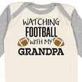 thumbnail image 4 of Inktastic Watching Football with My Grandpa Boys or Girls Long Sleeve Baby Bodysuit, 4 of 5