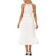 thumbnail image 1 of INSPIRE CHIC Women’s Casual Sleeveless Halter Neck Belted?A-Line Cocktail Pleated Midi Dress White XL, 1 of 5