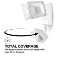 thumbnail image 7 of Home Zone Security Motion Sensor Outdoor Light - Solar Outdoor Weatherproof Triple Head Security Flood Light, White, 7 of 7