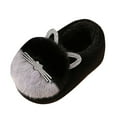 thumbnail image 4 of yocbz Kid Slippers Boy Baby Girl's and Boy's Soft Slippers Cartoon Warm Winter House Shoes Black,Size for US 10.5, 4 of 9