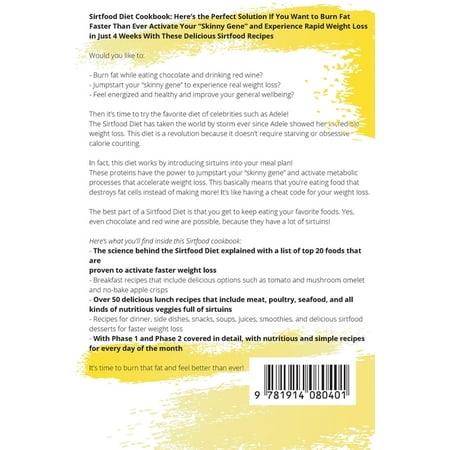 Sirtfood Diet Cookbook Boost Metabolism Burn Fat And Stay Healthy By Choosing Your Path Paperback Large Print Sportspyder Sirtfood Diet Cookbook Boost Metabolism Burn Fat And Stay Healthy By Choosing Your Path Paperback Large Print Sportspyder