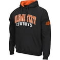 thumbnail image 2 of Men's Colosseum Black Oklahoma State Cowboys Double Arch Pullover Hoodie, 2 of 3