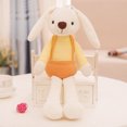 thumbnail image 1 of 40cm Candy Color Long-eared Rabbit Plush Toy Dressed Small White Rabbit Can Be Hung On The Wall To Sleep To Soothe Birthday Gift, 1 of 5