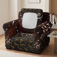 thumbnail image 3 of Chririnla Halloween Spider Web Bat Chair Slipcover 2 Pieces Armchair Sofa Covers Elastane Chair Cover with Anti-Dust for Living Room, 3 of 8