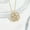 gold, variant on HLONK New Love Flower Pendant Heart-shaped Clover Necklace Niche Design Copper Zircon Trendy Key Shape Heart-to-Heart Connection