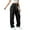 C Black, variant on Hiking Pants Women Button Zip High Waisted Cargo Pants Casual Climbing Straight Leg Pants with Pockets L
