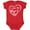 Red, variant on Inktastic I Love My Mom and Dad in White Chalk Heart Boys or Girls Baby Bodysuit