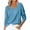 Blue, variant on Vivianyo HD Women's Solid Fall Winter V Neck Knit Sweater, Smooth Lightweight Long Sleeve Pullover Top for Office Daily Casual Wear, Sizes S-2XL