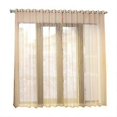 thumbnail image 1 of Polyester Window Tulle Voile Curtain Bedroom Living Room Decor (Beige), 1 of 5