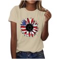thumbnail image 2 of Mareep T-shirt pour Femmes P-3 TG Mode Chandail Décontracté Imprimé Manches Courtes Col Rond Hauts pour Dames Liquidation Cadeau, 2 of 4