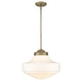 thumbnail image 3 of Golden Lighting Ingalls 1-light 16in Pendant in Modern Brass and Vintage Milk Glass, 3 of 6