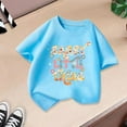 thumbnail image 4 of Huowey Kids Kid Girls Cute Fashion Printed T-Shirt Crew Neck Short Sleeve Tee Summer Casual Loose Comfortable Tops Trendy Dailywear, 6-8 Years, 4 of 4