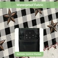 thumbnail image 4 of Outdoor TV Cover 48 to 50 Inches, Black White Buffalo Plaid Country Star Barn Barrel Farmhouse Waterproof TV Cover with Remote Control Pocket, Flat Screen TV Cover Protector for Outside TV, 4 of 6