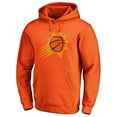 thumbnail image 2 of Men's Fanatics Orange Phoenix Suns Icon Primary Logo Fitted Pullover Hoodie, 2 of 3