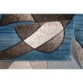 thumbnail image 4 of MDA Rug Imports Rhodes Collection Abstract Designed Area Rug Blue 2'5'' X 3'9'' 2' x 3' Living Room,Bedroom,Dining Room Rectangle, 4 of 5