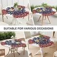thumbnail image 7 of Colorful Round Table Cover, Boho Floral Design with Elasticated Edge for Up to 56 Inches, 7 of 7