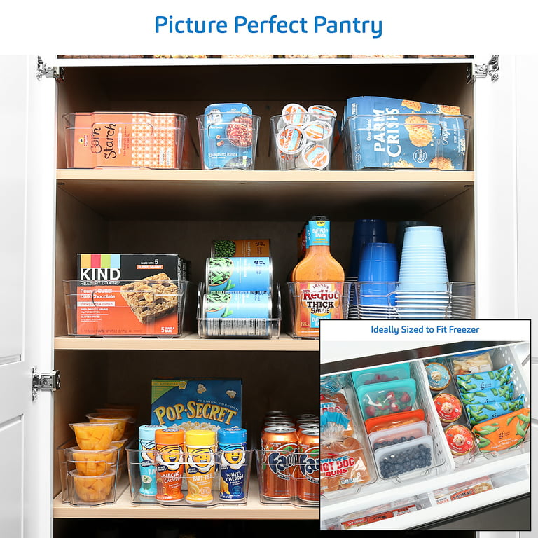 Fridge Organizers, Stackable Refrigerator Organizers With Lids