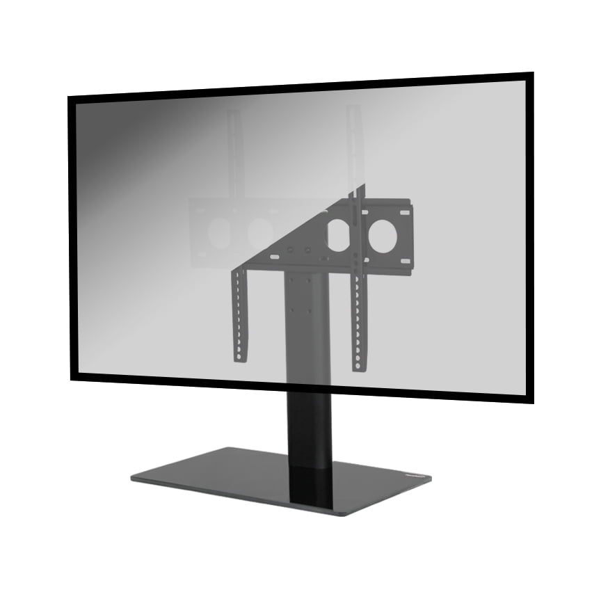 NavePoint Height Adjustable Universal Glass Base Tabletop 32 47 Inch TV Mount