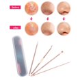 thumbnail image 1 of Comedone 4pcs Blackhead Removal  Extractor Blemish Pimple Remover Tool Beauty Needle Kit, 1 of 7