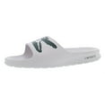 thumbnail image 5 of Lacoste Womens Croco Slide Sandals 5 Wht/Dk Grn, 5 of 5